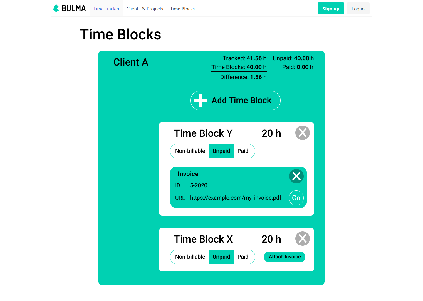 Design Time Blocks